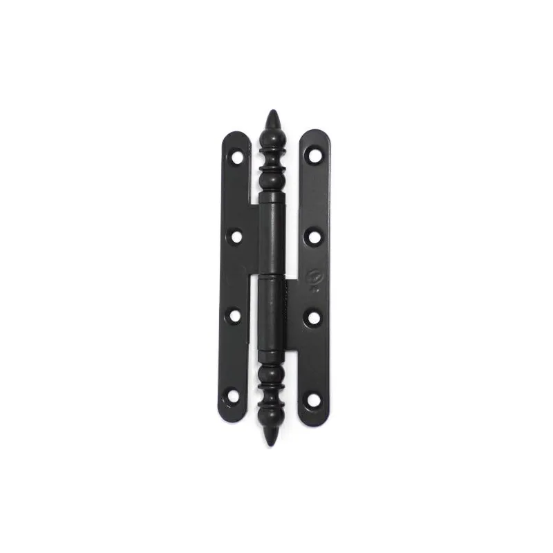 Zawias drzwiowy PAUM 140x55 czarny Prawy