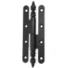 Zawias drzwiowy PAUM 140x55 czarny Prawy