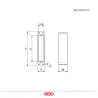 Wkład zaczepu 15x71x20mm szary RAL7036