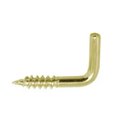 Hak prosty 2,5x20mm haczyk wkręcany mosiądzowany 26szt.