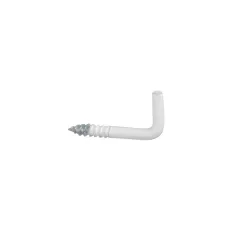 Hak prosty haczyk wkręcany 2,5x25mm biały 22szt.