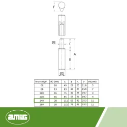Zawias do spawania 140x20mm łezka stal surowa mod. 7