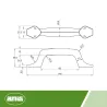 Uchwyt meblowy 5-145 czarny
