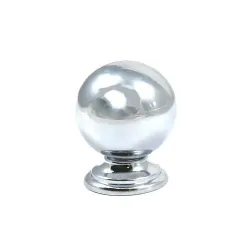 Gałka meblowa 25mm chromowana kulka z podstawką mod. 60