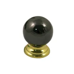 Gałka meblowa kulka 30mm czarny nikiel /złota mod. 63
