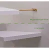 Wspornik półki wkręcany niewidoczny ukryty 9x150mm żółty ocynk mod.20