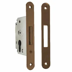 Zamek dodatkowy na wkładkę 60mm brązowy F22 SICUREZZA