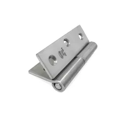 Zawias do drzwi 80x60mm stal nierdzewna INOX rozłączny LEWY (pl) mod. 2077