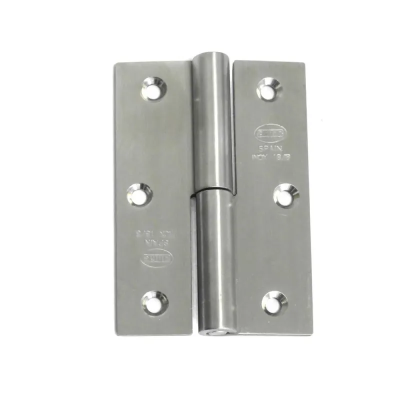 Zawias do drzwi 90x60mm  stal nierdzewna INOX rozłączny LEWY (pl) mod. 2077
