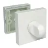 Szyld WC rozeta kwadratowa 50x50mm biały mat t.4 mod. 201W310