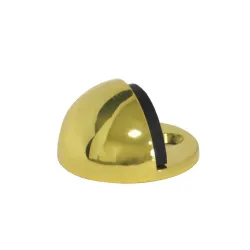 Odbój drzwiowy 45x26mm złoty / czarny odbojnik podłogowy mod. 100