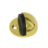 Odbój drzwiowy 45x26mm złoty / czarny odbojnik podłogowy mod. 100