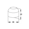 Odbój drzwiowy 30x23mm transparentny odbojnik podłogowy mod. CILINDRO ref. 496