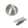 Odbój odbojnik podłogowy 43mm INOX / biały mod. 101