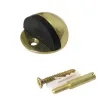 Odbój drzwiowy 43x24mm mosiężny / czarny odbojnik podłogowy mod. 100