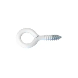 Haczyk wkręcany 3x30mm oczko 7,5mm biały 13szt.