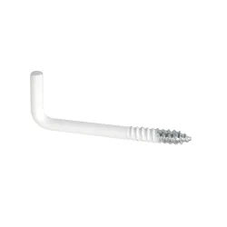 Hak prosty 3,7x50mm haczyk wkręcany biały 8szt