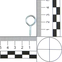 Haczyk wkręcany 2,5x30mm oczko 10mm cynkowany 25szt.