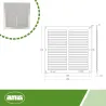 Kratka wentylacyjna aluminiowa 250x250x0,6mm srebrna mod.3 DIS