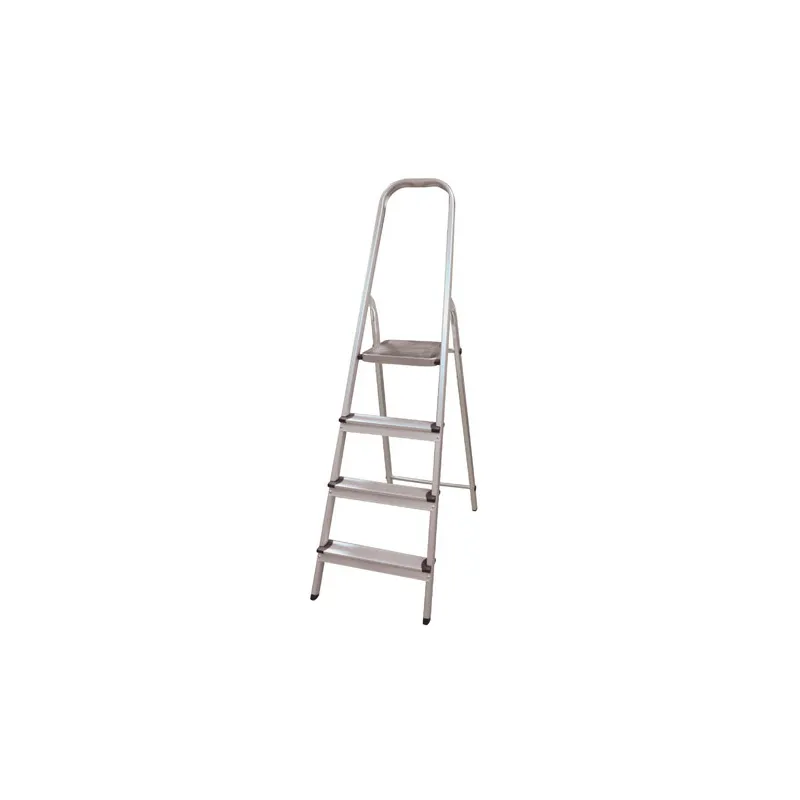 Drabina aluminiowa składana 4 stopnie szara udźwig 150kg mod. 485