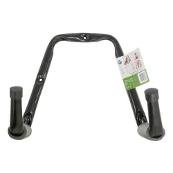 Hak garażowy podwójny 190mm osłonki z pianki czarny mod. 776