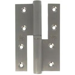 Zawias do drzwi 120x80mm chrom mat LEWY (pl) mod. 418