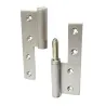 Zawias do drzwi 120x80mm chrom mat LEWY (pl) mod. 418