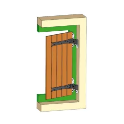 Zawias pasowy 7100-300/94 reg.ozd.czarn