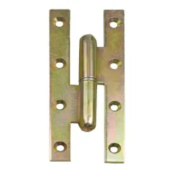 Zawias do drzwi 160x60mm stal żółty ocynk rozłączny PRAWY (pl) mod. 503