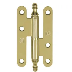 Zawias do drzwi 95x54mm stal złoty lakierowany rozłączny LEWY (pl) mod. 408E