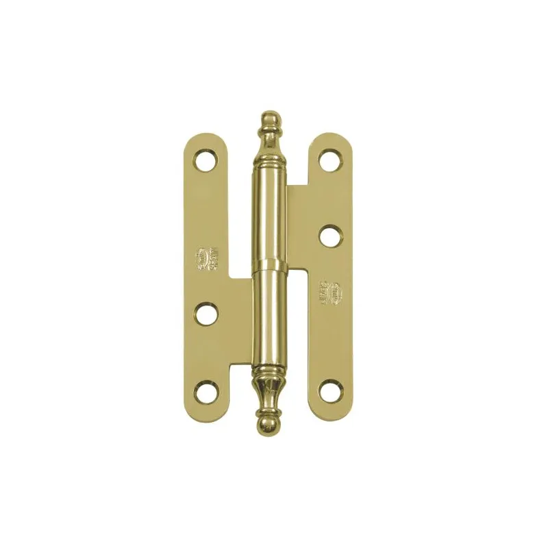 Zawias do drzwi 95x54mm stal złoty lakierowany rozłączny PRAWY (pl) mod. 408E