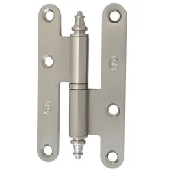 Zawias do drzwi 94x52mm stal chrom mat rozłączny LEWY (pl) mod. 408C