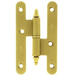 Zawias do drzwi 94x52mm stal mosiądz mat rozłączny LEWY (pl) mod. 408C