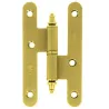 Zawias do drzwi 94x52mm stal mosiądz mat rozłączny LEWY (pl) mod. 408C