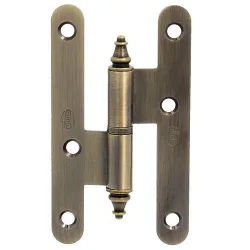 Zawias do drzwi 94x52mm stal złoto antyczne rozłączny PRAWY (pl) mod. 408C