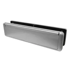 Wrzutnia na listy dwustronna ze szczotką chrom satyna 76x310mm mod. NU MAIL