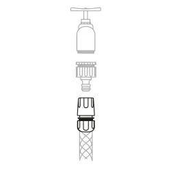 Szybkozłączka złącze do węża mosiężne 1/2" z funkcją STOP mod. 2125