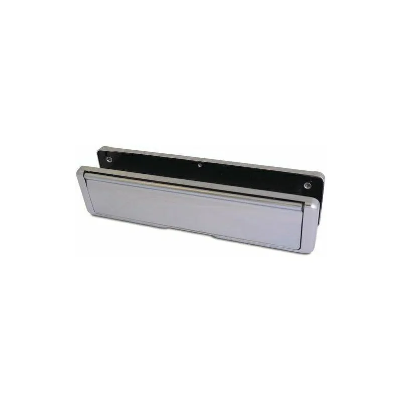 Wrzutnia na listy dwustronna ze szczotką chrom połysk 76x310mm mod. NU MAIL