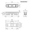 Zaczep ALU-TOUCH do aluminium szary 7036