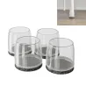 Nakładka na nogi mebli okrągła śr. 25x30mm PVC przezroczysta mod. 663 DIS