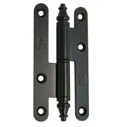 Zawias do drzwi 110x55mm stal czarny rozłączny PRAWY (pl)  mod. 507