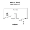 Zawias mod.10 Lewy mosiądzowany