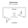 Zawias mod.10 Prawy mosiądzowany