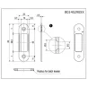 Zaczep Easy-Matic 22x82mm regulowany brąz