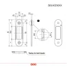 Zaczep Easy-Matic 22x82mm regulowany mosiądz mat