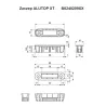 Zaczep z magnesem ALUTOP XT mosiądzowany do aluminiowej ościeżnicy