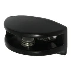 Podpórki uchwyty do szkła 6mm czarne 2szt. mod. 32 DIS