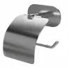 Uchwyt na papier toaletowy z klapką  141mm mod. EA-4 inox (D) przyklejany