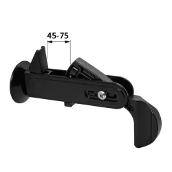 Zaczep okiennicy ARCHIMEDE 45-75 czarny