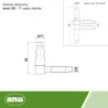 Zawias 11x78mm Część żeńska mosiądzowany mod.50